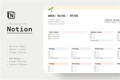 Daily Planner Notion Template